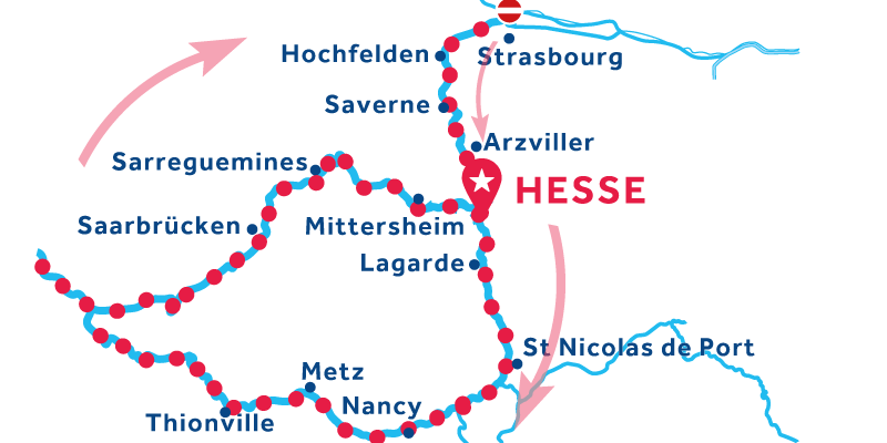 Hesse return via Saarbrucken & Metz