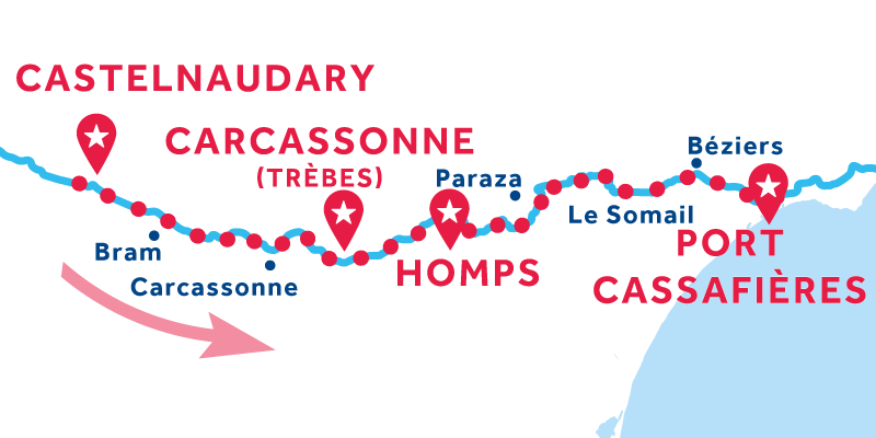 Castelnaudary nach Port Cassafières