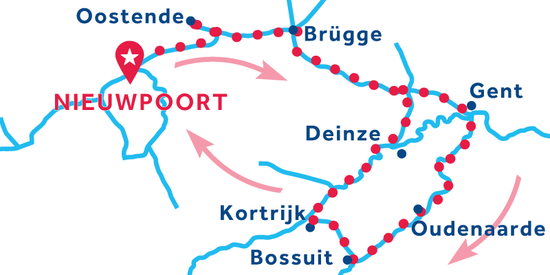 Gewässerkarte Belgien